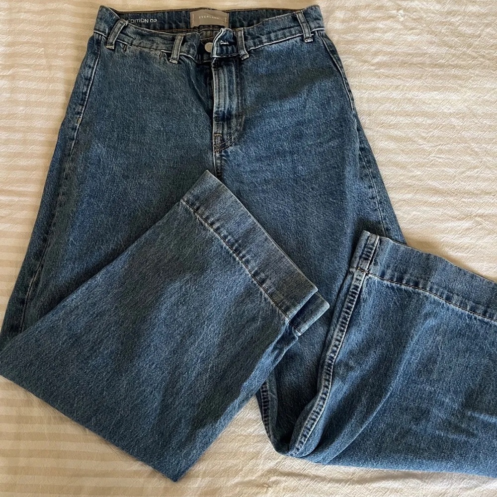 Everlane Blue Flare & Wide Leg Jeans